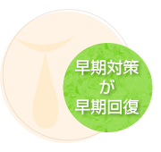 早期対策が早期回復